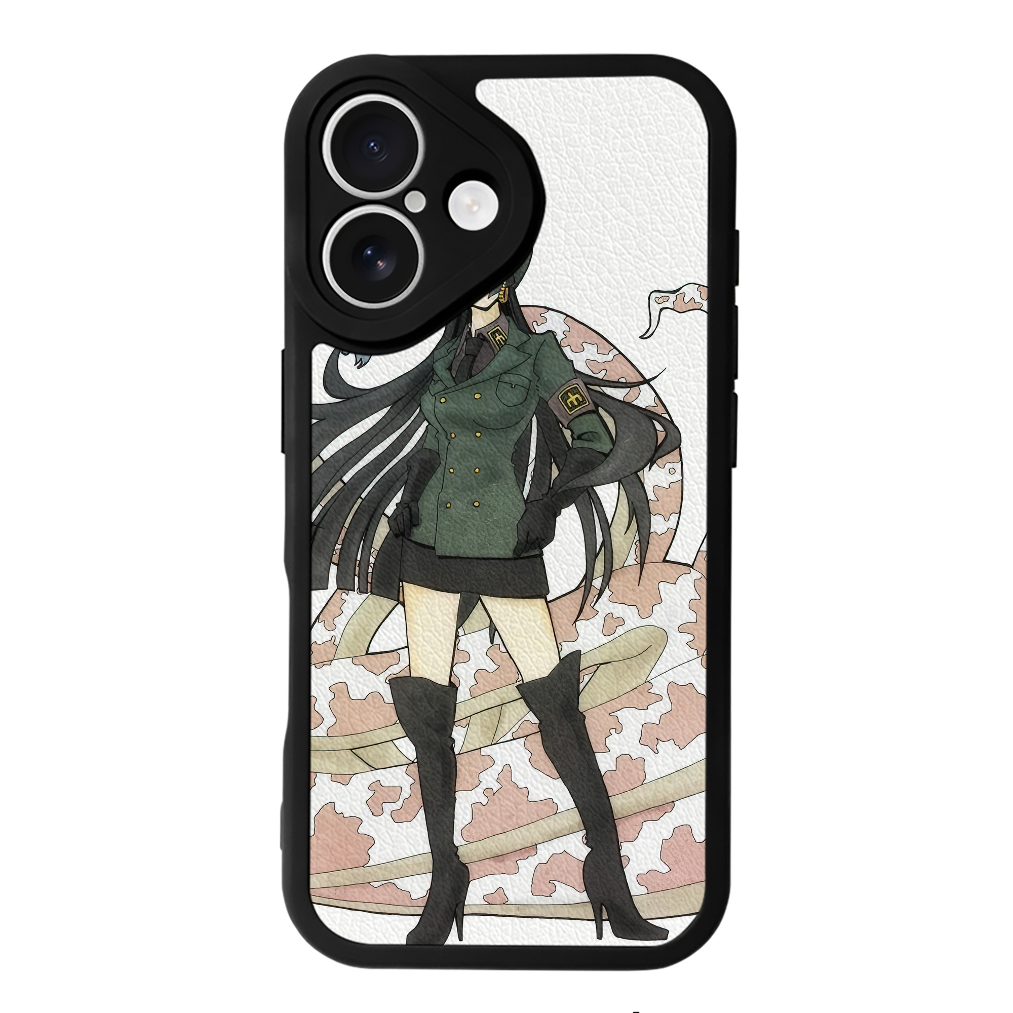 （画像用） ワンピース ONE PIECE 【iPhone 16シリーズ対応】シリコンスマホケース（レザー調） 材質：シリコン